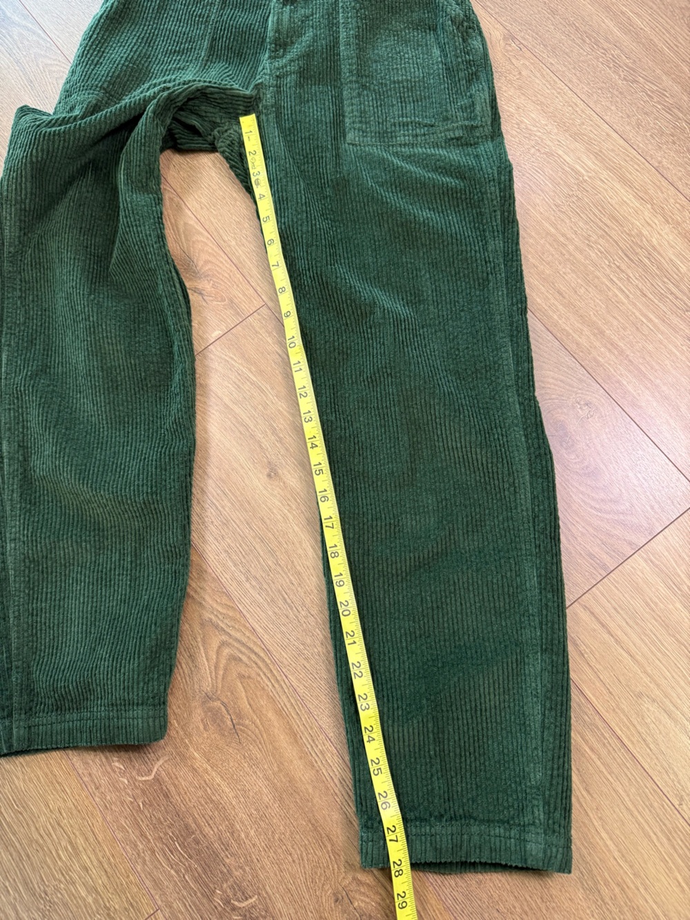 Pact Classic Corduroy Peg Pant Mountain View Green Size Small - Picture 12 of 12